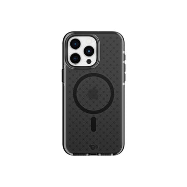 Tech21 Evo Check - Apple iPhone 15 Pro Max Case MagSafe Compatible - Smokey Black